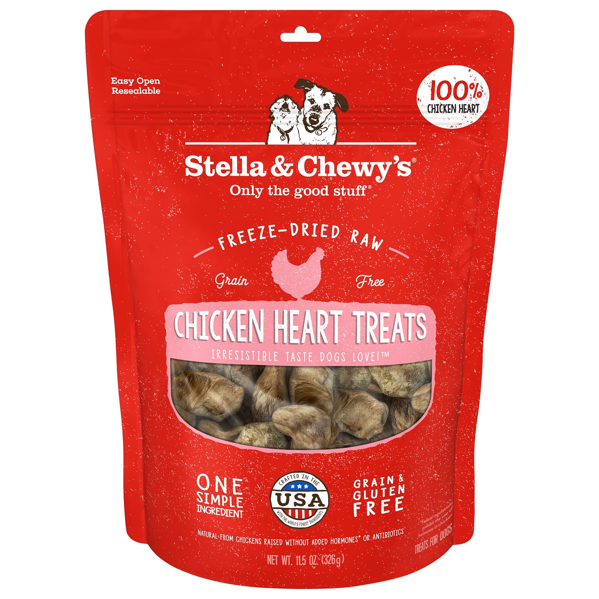 Stella & Chewy's Chicken Heart Treats for Dogs